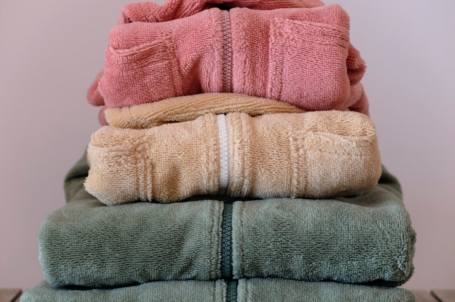 Guava, Sandcastle and Cactus hooded towels for the whole family.